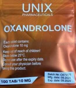 Oxandrolone 100tab/10mg Unix
