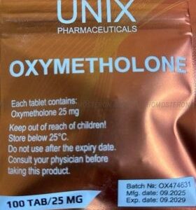 Oxymetolone 100tab/25mg Unix