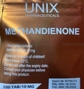 Methandienone 100tab/10mg Unix