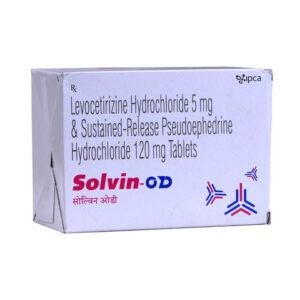 Solvin-OD (Pseudoephedrine 120mg) 10 tab. Эфедрин